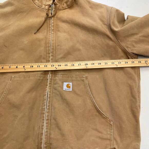 Carhartt J131 Thermal Lined Canvas Full Zip Hooded Jacket Men's size XL - Picture 16 of 16